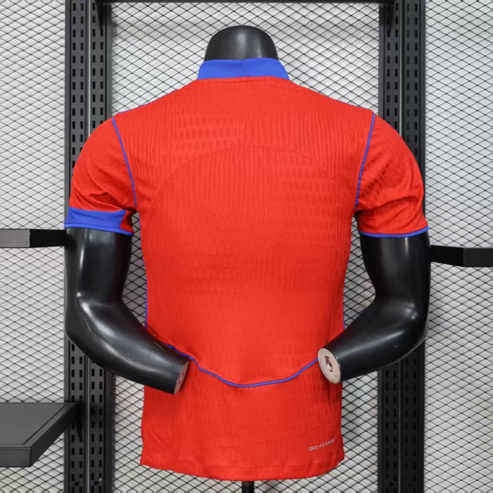 Player Version 2025-2026 PSG Third Away Red Soccer Jersey Paris Football Maillot