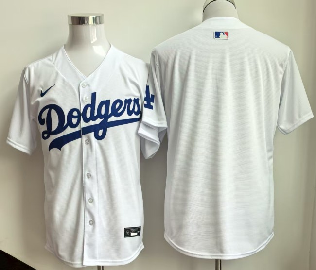 Los Angeles Dodgers Blank White Cool Base MLB Jersey