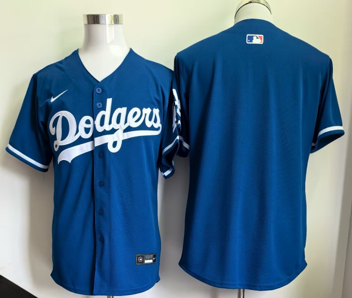 Los Angeles Dodgers Blank Blue Cool Base MLB Jersey