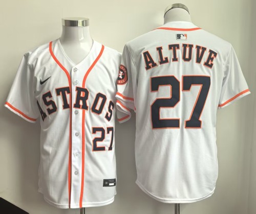 Houston Astros 2025 ALTUVE 27 White Cool Base Jersey MLB Shirt