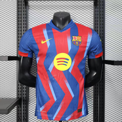 Barca Camisetas de Futbol Player Version 2025-2026 Barcelona Blue/Red Special Edition Soccer Jersey