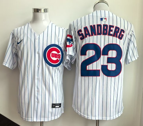 2025 Chicago Cubs 23 SANDBERG White Cool Base Jersey MLB Shirt