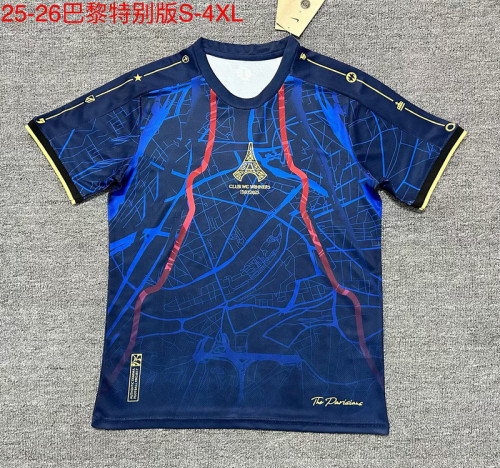 Fan Version 2025-2026 PSG UCL Champion Version Soccer Jersey Paris Football Maillot