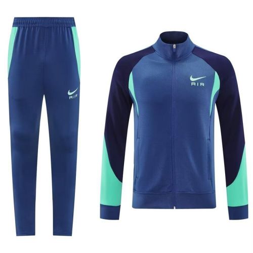 NK17 Blank Blue Soccer Training Sweater DIY Uniform Pants