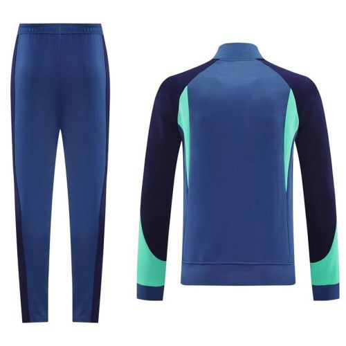 NK17 Blank Blue Soccer Training Sweater DIY Uniform Pants