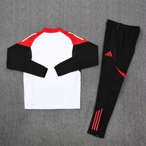2025-2026 Arsenal White/Red/Black Soccer Training Sweater and Pants Football Kit