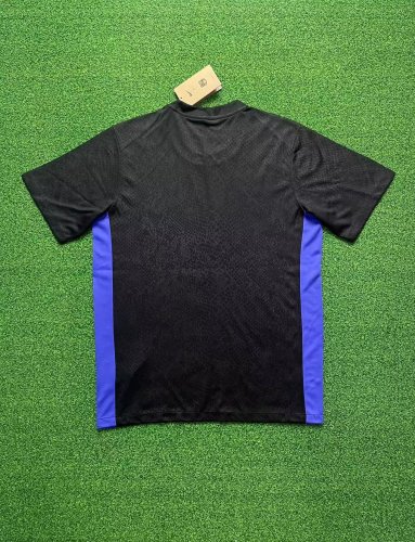 Barca Camisetas de Futbol Fan Version 2024-2025 Barcelona Black/Blue Soccer Jersey