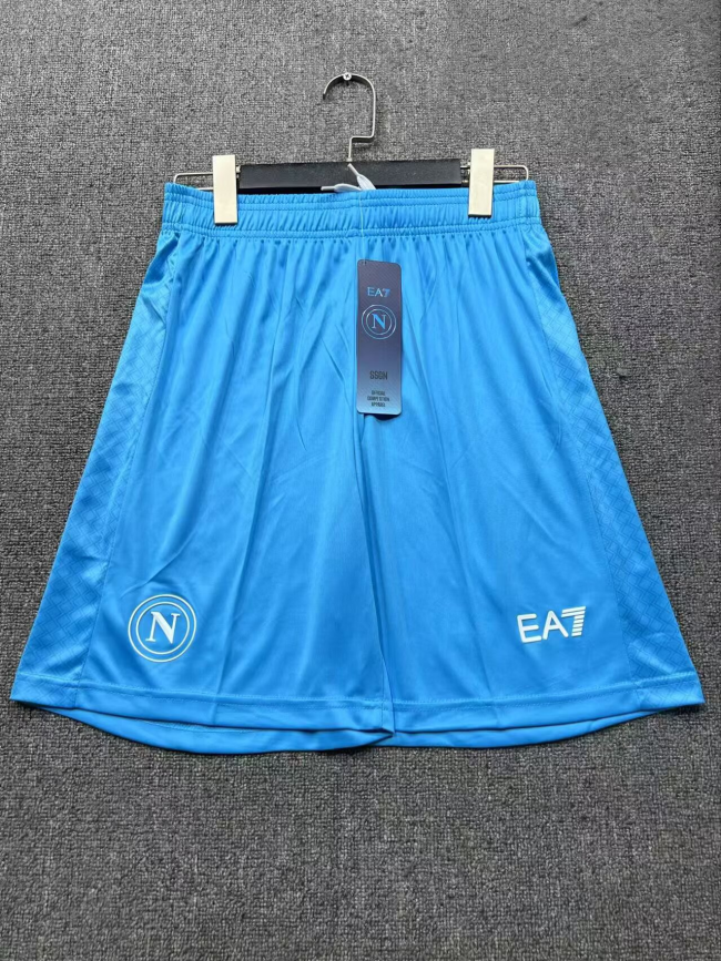 Fan Version 2025-2026 Napoli Home Soccer Shorts Football Shorts