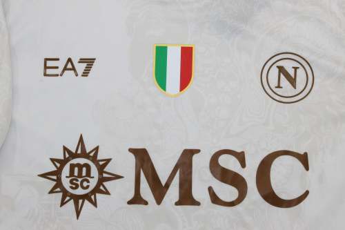 with Scudetto+Serie A Patch Fan Version 2025-2026 Calcio Napoli Away Football Shirt Napoles Soccer Training Jersey