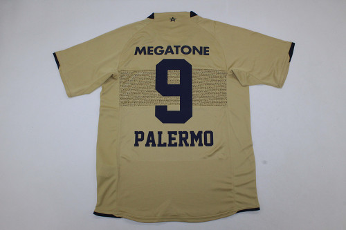 Retro Jersey 2007-2008 Boca Juniors PALERMO 9 Away Soccer Jersey Vintage Football Shirt