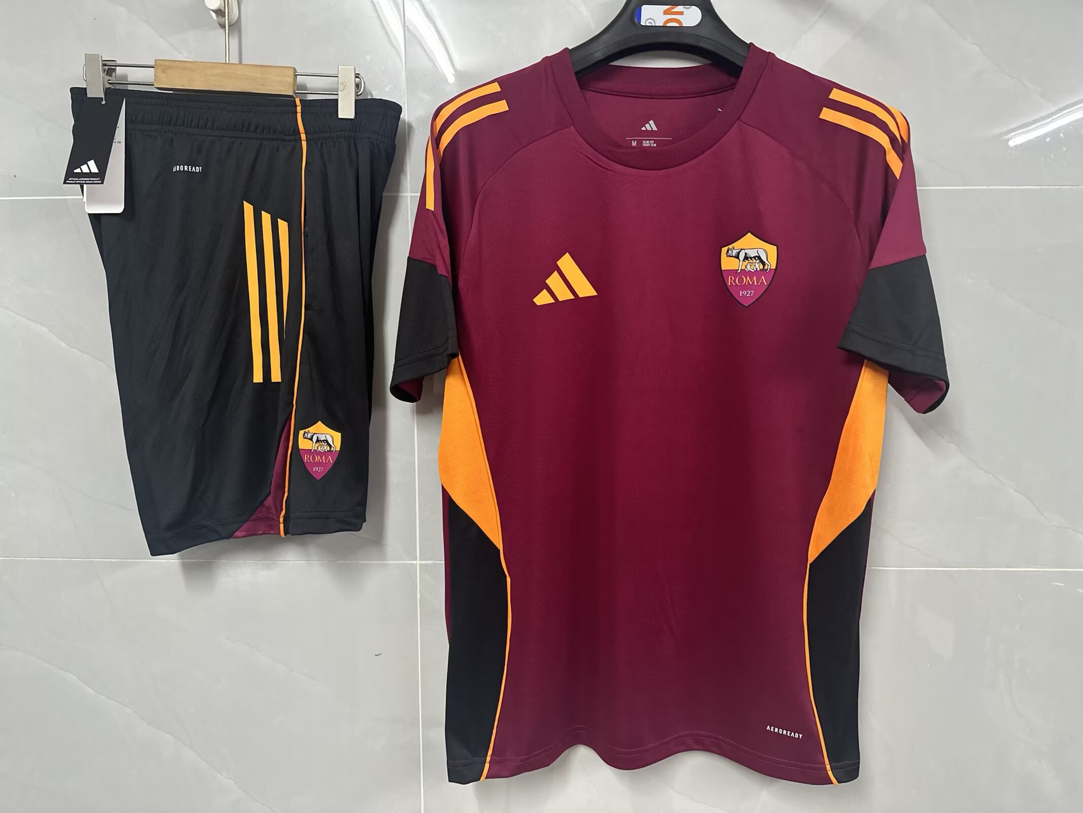 US$ 35.00 - Adult Uniform 2025-2026 As Roma Dark Red Soccer Training ...