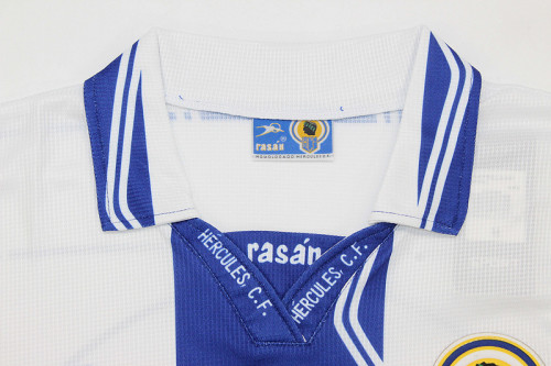 with LFP Patch Retro Jersey 1997-1998 Hércules CF Home Soccer Jersey Hercules Football Shirt