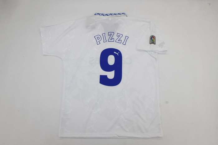with LFP Patch Retro Jersey 1995-1996 Tenerife PIZZI 9 Home Soccer Jersey Tenerice Football Shirt
