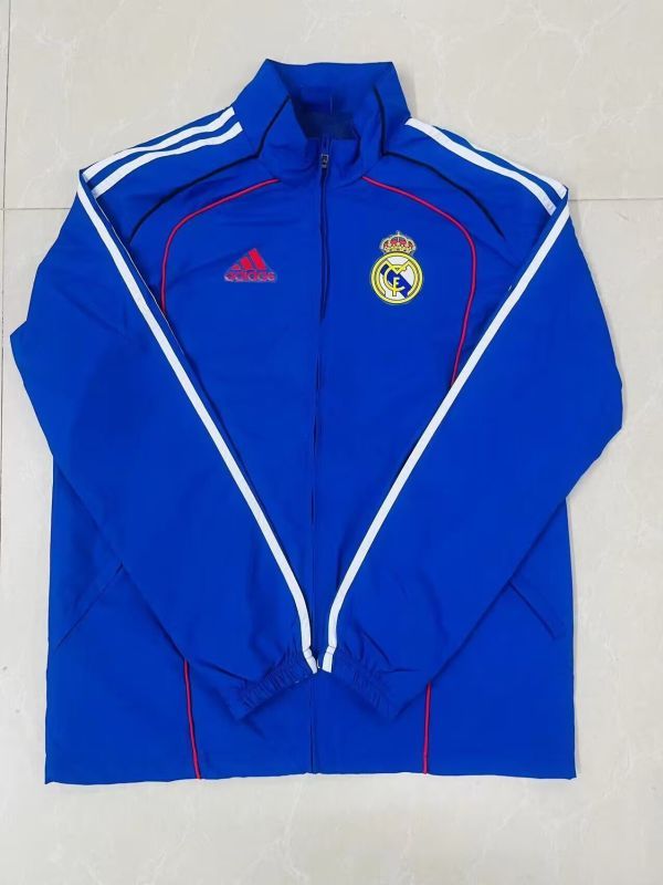 2025-2026 Real Madrid Blue Soccer Windbreaker Jacket Football Jacket