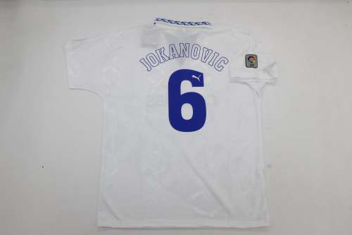 with LFP Patch Retro Jersey 1995-1996 Tenerife JOKANOVIG 6 Home Soccer Jersey Tenerice Football Shirt