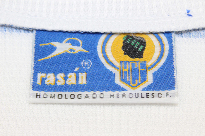 with LFP Patch Retro Jersey 1997-1998 Hércules CF Home Soccer Jersey Hercules Football Shirt