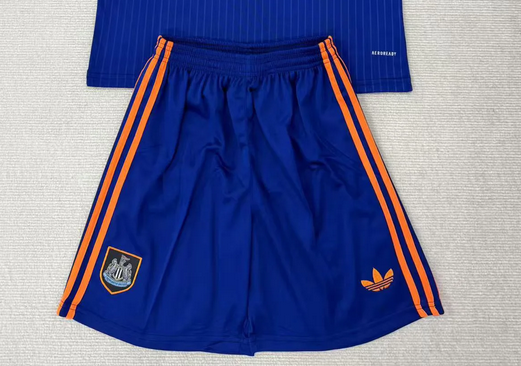 Fan Version 2025-2026 Newcastle United Third Away Blue Soccer Shorts Football Shorts