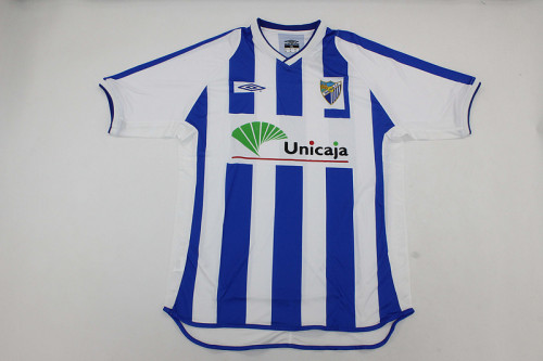 Retro Jersey 2001-2002 Malaga DELY VALDES 7 Home Soccer Jersey Vintage Málaga Football Shirt