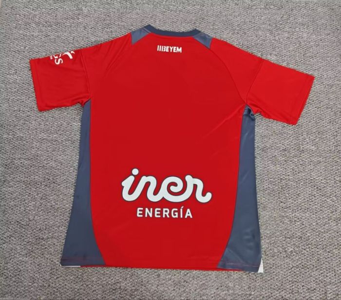 Fan Version 2025-2026 Albacete Balompié Away Red Soccer Jersey Football Shirt