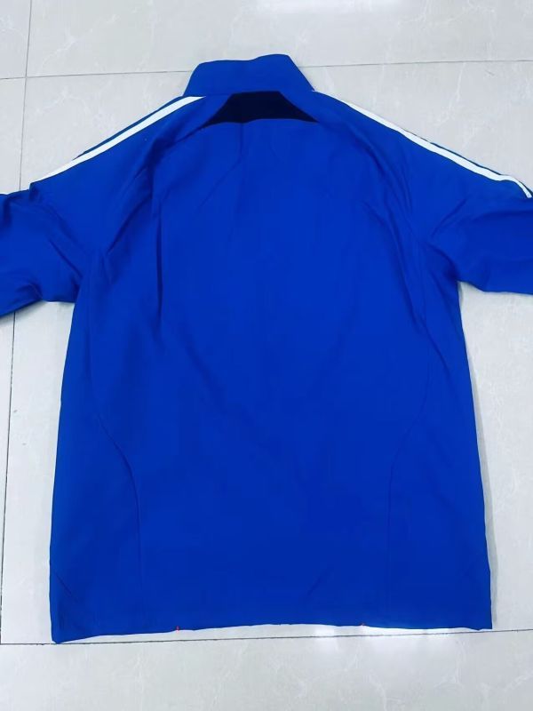 2025-2026 Real Madrid Blue Soccer Windbreaker Jacket Football Jacket