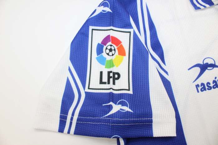 with LFP Patch Retro Jersey 1997-1998 Hércules CF Home Soccer Jersey Hercules Football Shirt