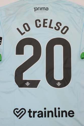 with LALIGA Patch Fans Version 2025-2026 Real Betis Away Blue Soccer Jersey Football Shirt