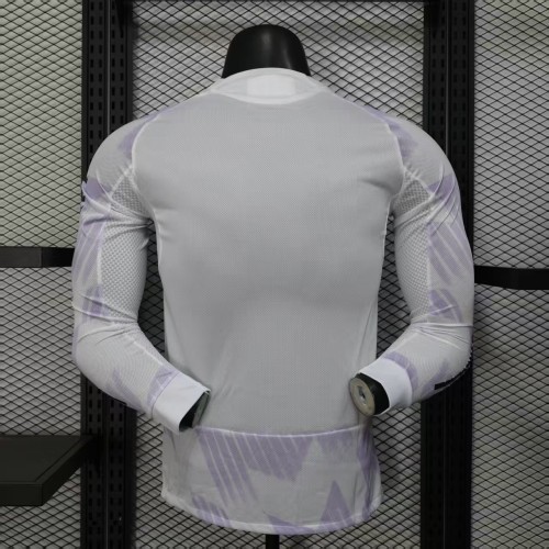 Long Sleeve Player Version 2025-2026 Manchester United Away Soccer Jersey Man United Football Shirt