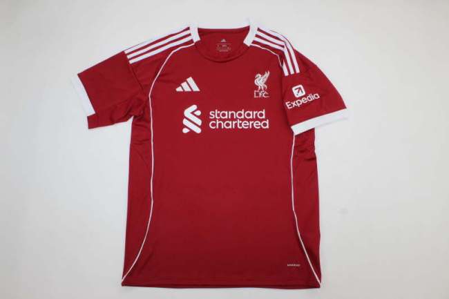 Fan Version 2025-2026 Liverpool Home Soccer Jersey Football Shirt