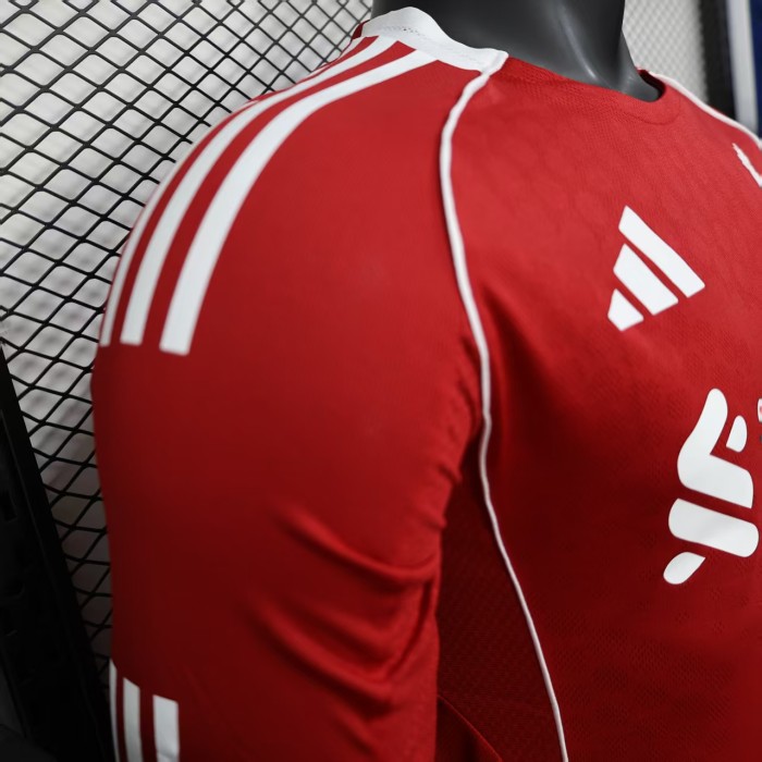 Long Sleeve Player Version 2025-2026 Liverpool Home Soccer Jersey Football Shirt