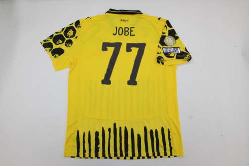 with Sponor Logo+Club World Cup Patch Fan Version 2025-2026 Borussia Dortmund JOBE 77 Club World Cup Home Soccer Jersey BVB Football Shirt