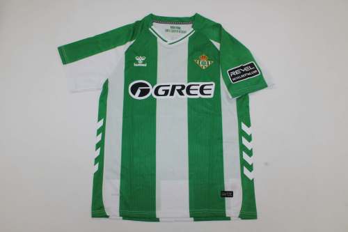 with Laliga Patch Fan Version 2025-2026 Real Betis ISCO 22 Home Soccer Jersey Football Shirt