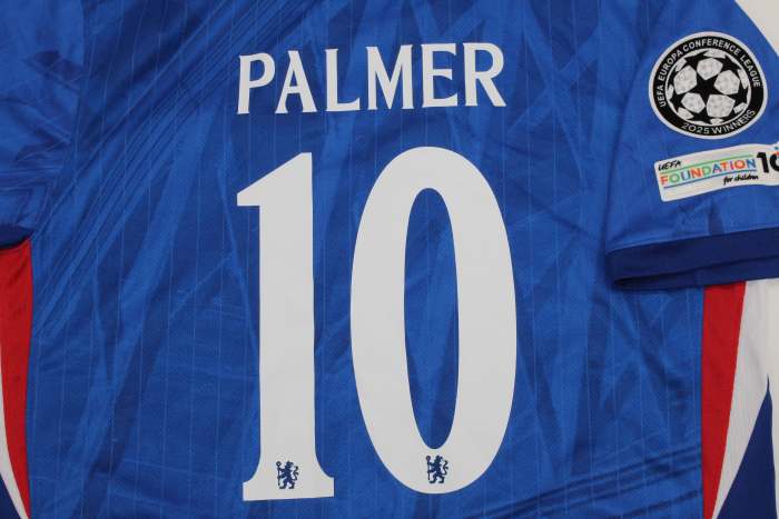 with Club World Cup Champions+UCL Patch Fan Version 2025-2026 Chelsea PALMER 10 Home Soccer Jersey Football Shirt
