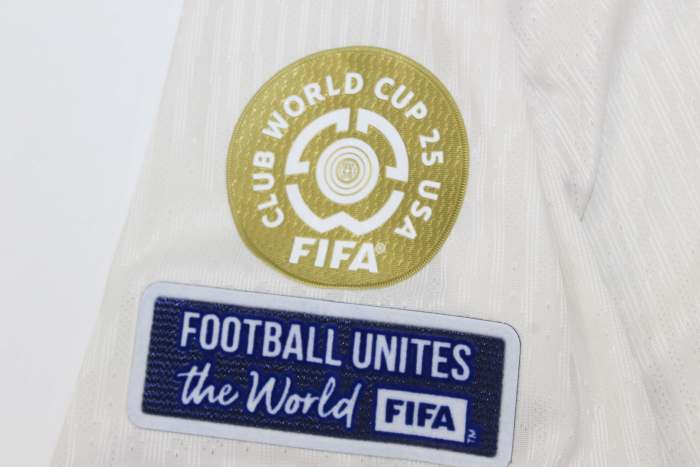 with Club World Cup+Football Unites the World FIFA Badge Fan Version 2025-2026 Chelsea Away White Soccer Jersey Football Shirt