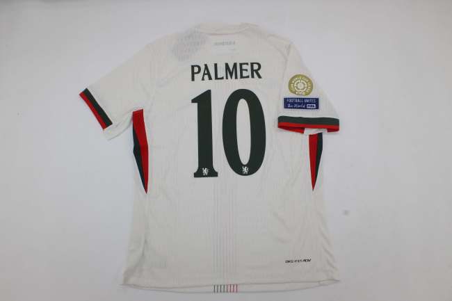 with Club World Cup+Football Unites the World FIFA Badge Fan Version 2025-2026 Chelsea PALMER 10 Away White Soccer Jersey Football Shirt