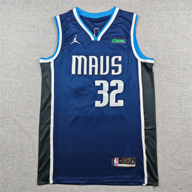Statement Edition Dallas Mavericks FLAGG 32 Dark Blue NBA Jersey Basketball Shirt