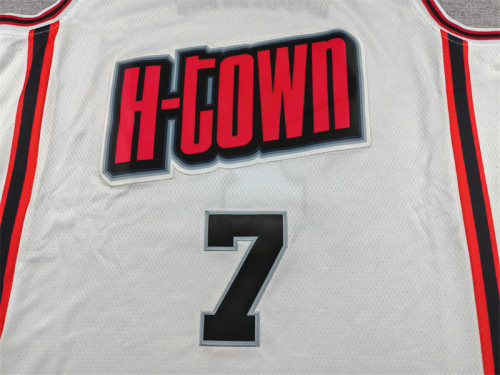 2025 City Edition Houston Rockets DURANT 7 White Basketball Shirt NBA Jersey