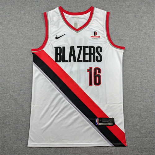 NK Portland Trail Blazers YANG 16 White NBA Jersey Basketball Shirt