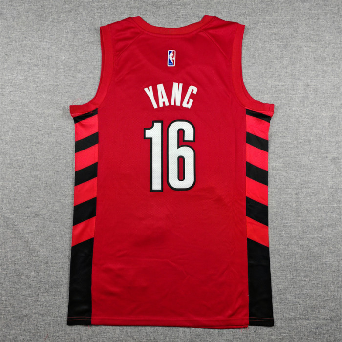 Statement Edition Portland Trail Blazers YANG 16 Red NBA Jersey Basketball Shirt