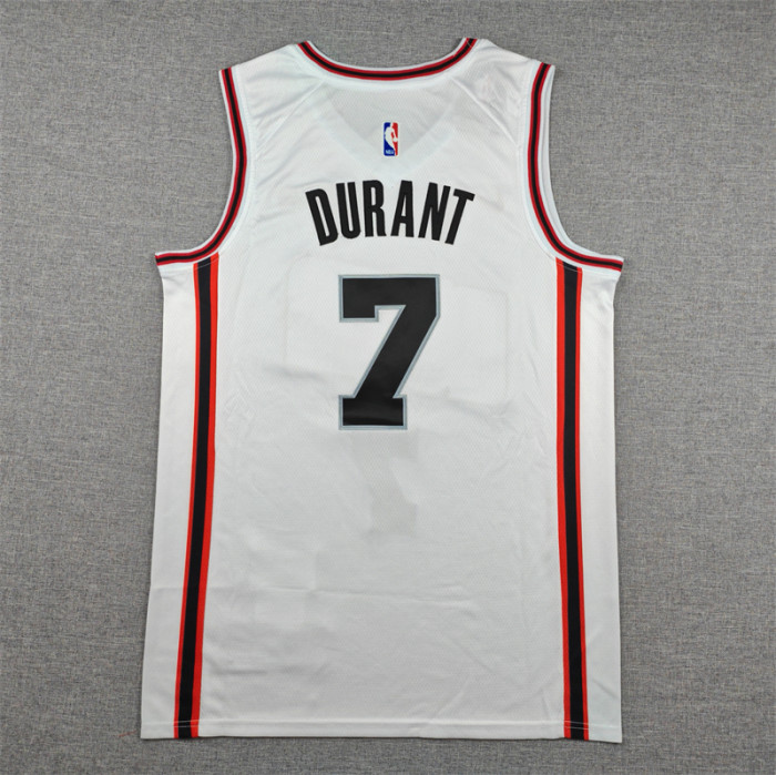 2025 City Edition Houston Rockets DURANT 7 White Basketball Shirt NBA Jersey