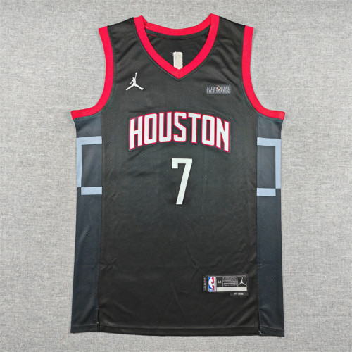 Houston Rockets DURANT 7 Black Basketball Shirt NBA Jersey