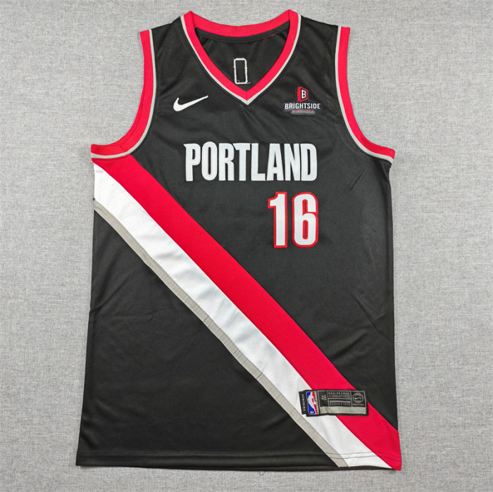 NK Portland Trail Blazers YANG 16 Black NBA Jersey Basketball Shirt