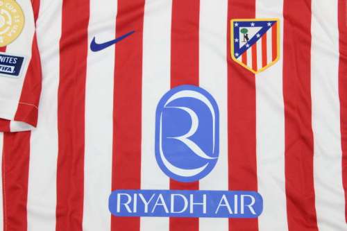 with Club World Cup Patch Fan Version 2025-2026 Atletico Madrid Home Soccer Jersey Football Shirt