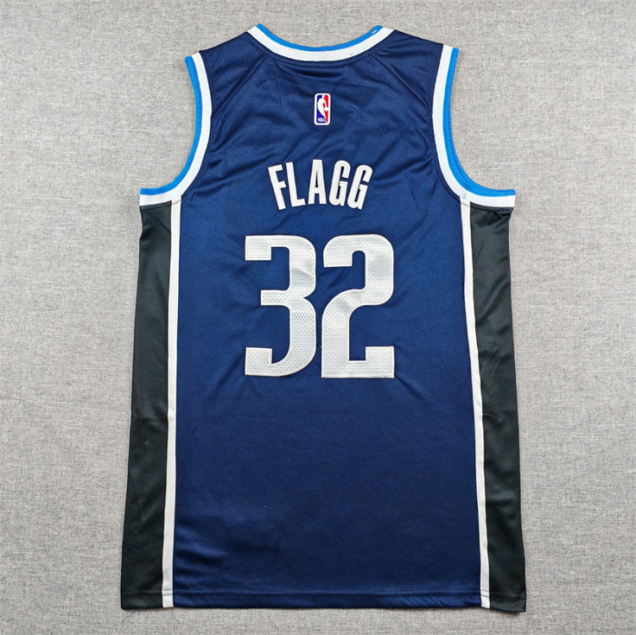 Statement Edition Dallas Mavericks FLAGG 32 Dark Blue NBA Jersey Basketball Shirt