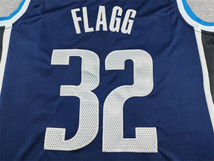 Statement Edition Dallas Mavericks FLAGG 32 Dark Blue NBA Jersey Basketball Shirt