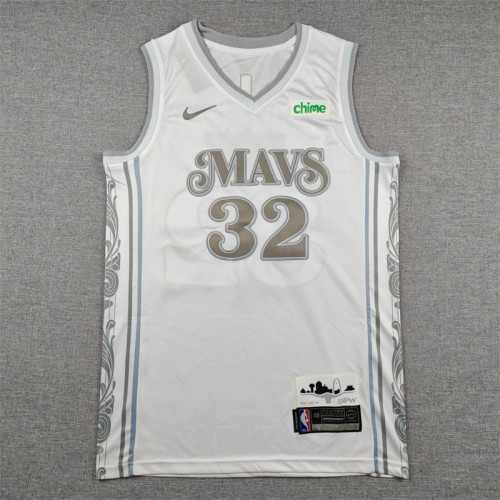 2025 City Edition Dallas Mavericks FLAGG 32 White NBA Jersey Basketball Shirt