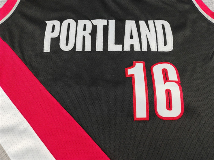NK Portland Trail Blazers YANG 16 Black NBA Jersey Basketball Shirt