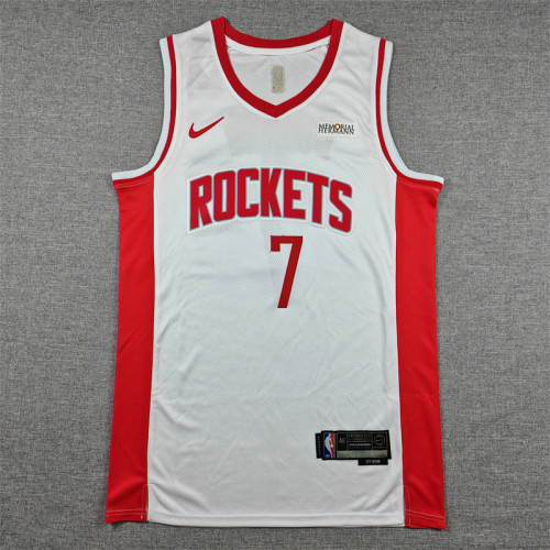 Houston Rockets DURANT 7 White Basketball Shirt NBA Jersey