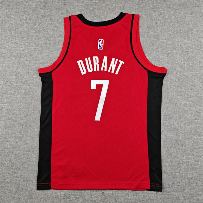 Youth/Kids Houston Rockets DURANT 7 Red Basketball Shirt Child NBA Jersey