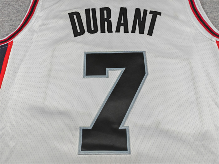 2025 City Edition Houston Rockets DURANT 7 White Basketball Shirt NBA Jersey