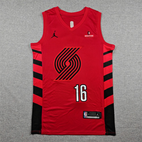 Statement Edition Portland Trail Blazers YANG 16 Red NBA Jersey Basketball Shirt